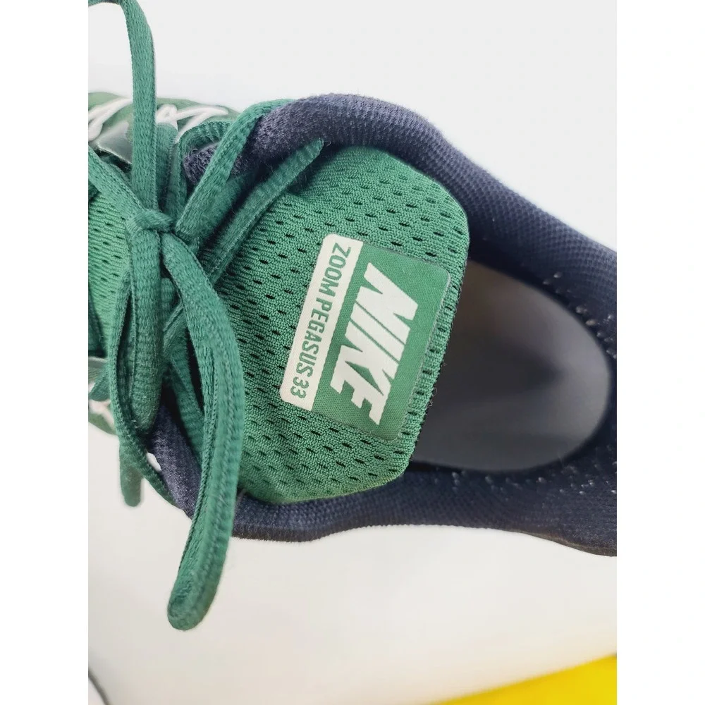 Nike,‎ Mesh/Synthetic/Rubber Running Athletic Shoes, Men, Size 14, Green/Black.